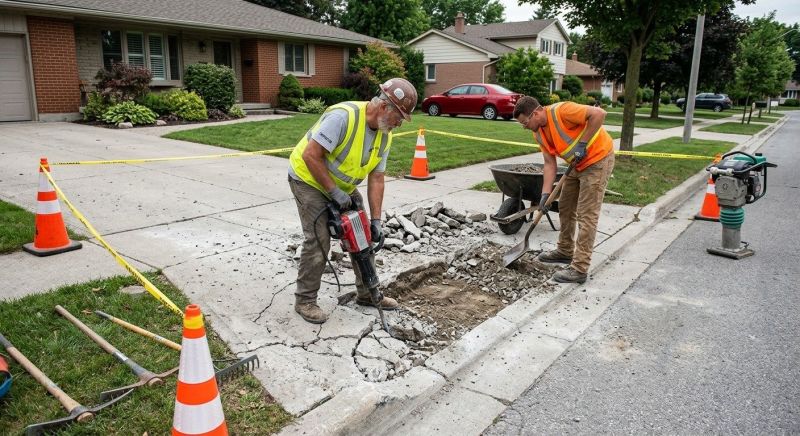 Driveway Apron Construction Service